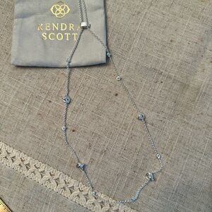 Kendra Scott Silver Love Knot Necklace NWOT